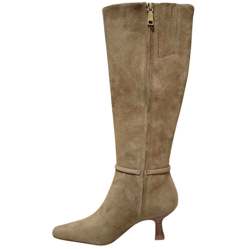 Coach Women Raquel Sue Knee High Dress Boots Size US 8.5B Cedar Brown Suede - Picture 3 of 7